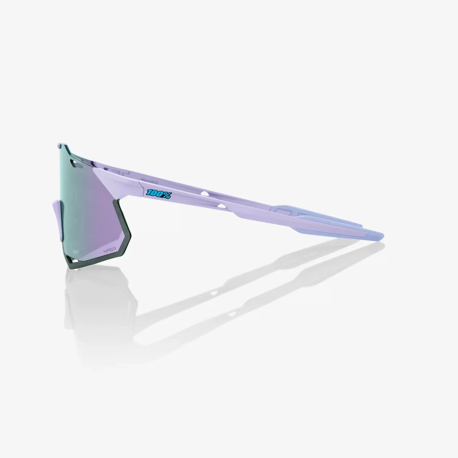 100% Hypercraft Xs - Soft Tact Lavender - Hiper Lavender Mirror Lens