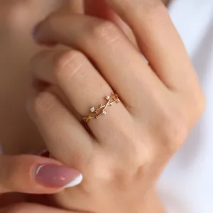 14k Gold Ivy Ring