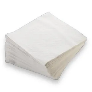 16.5x17 FLAT DINNER NAPKINS WHITE 1PLY 1/4 FOLD 3000CT