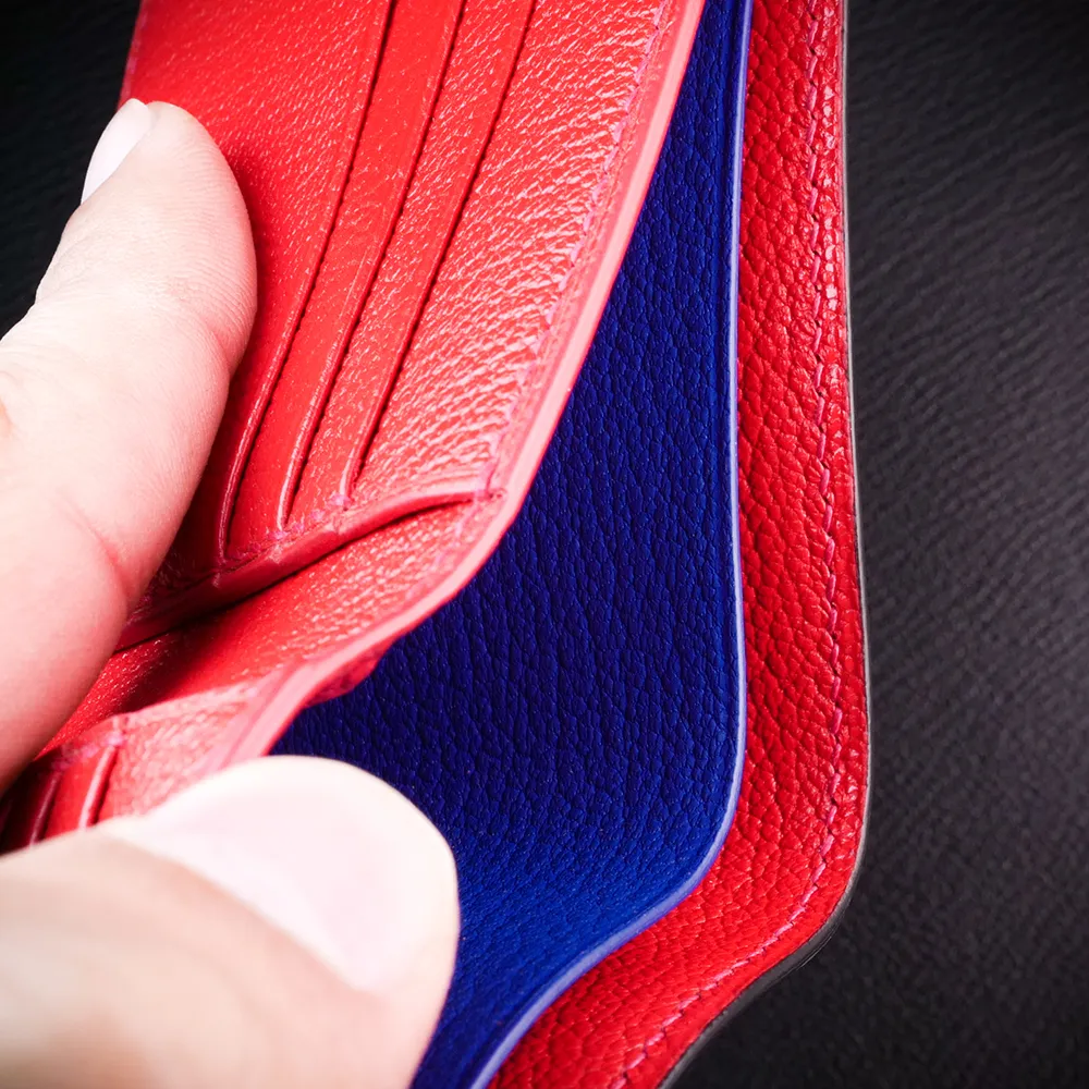 #194 BYO French Chèvre Small Leather Bifold Wallet
