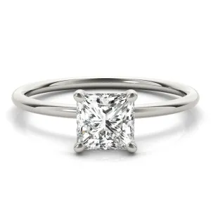 2 ctw Princess Lab Grown Certified Diamond Solitaire Engagement Ring