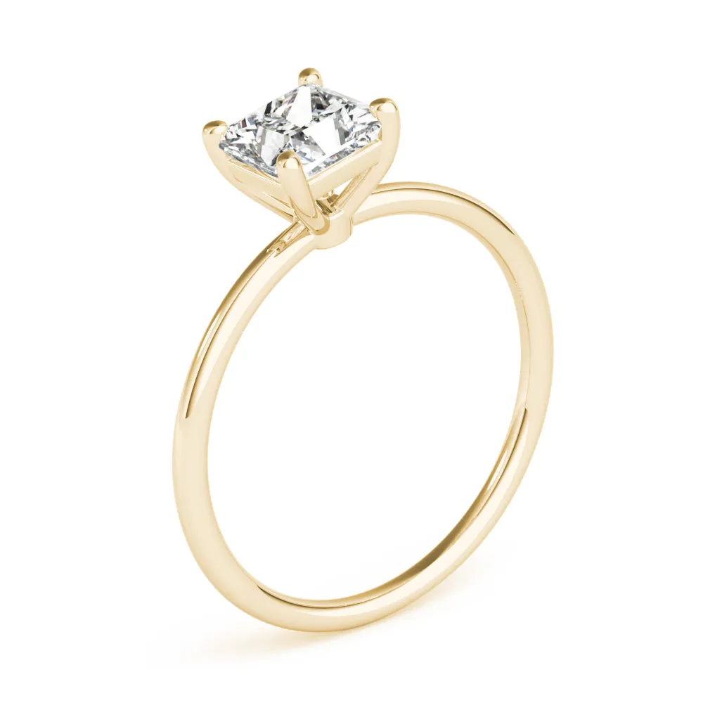 2 ctw Princess Lab Grown Certified Diamond Solitaire Engagement Ring
