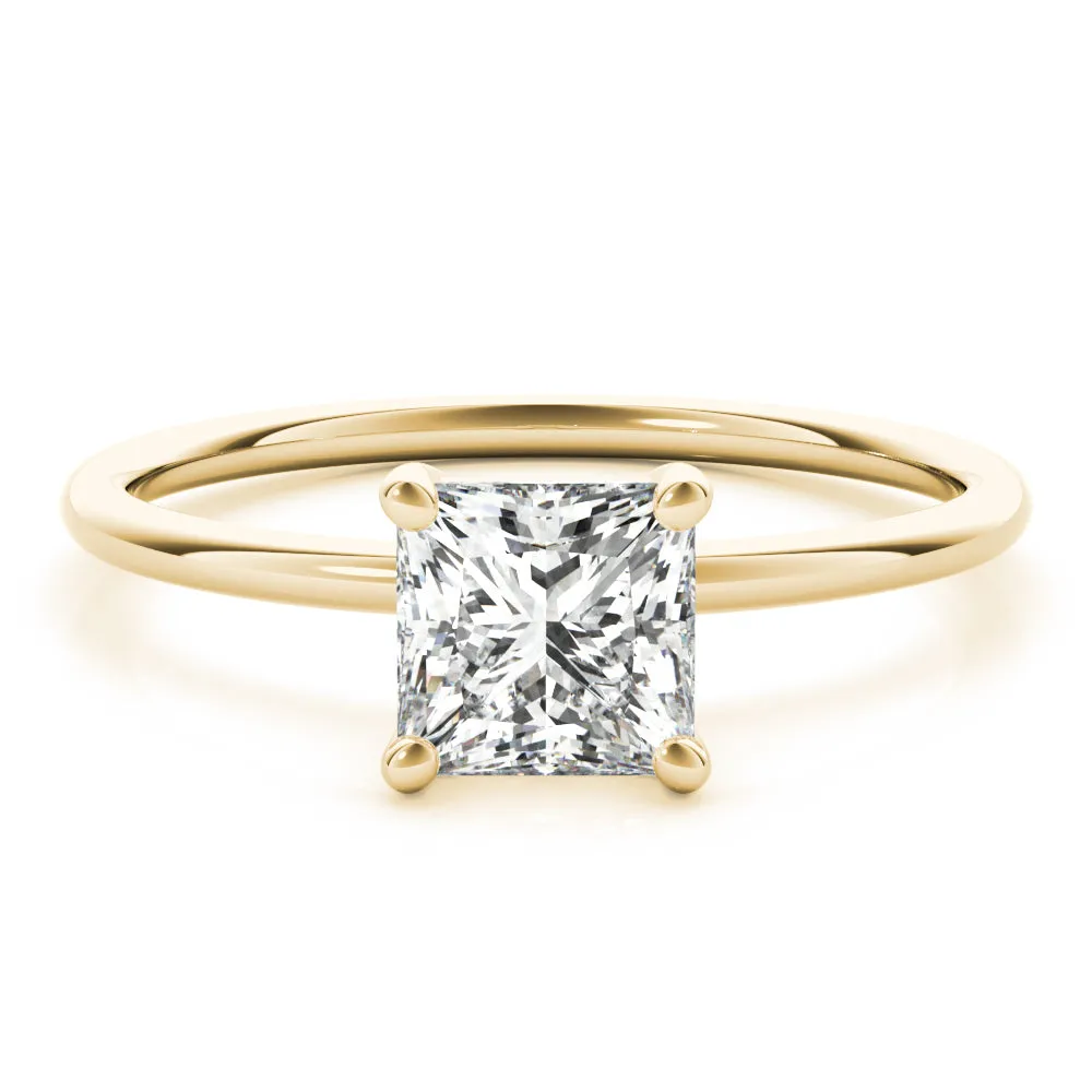 2 ctw Princess Lab Grown Certified Diamond Solitaire Engagement Ring