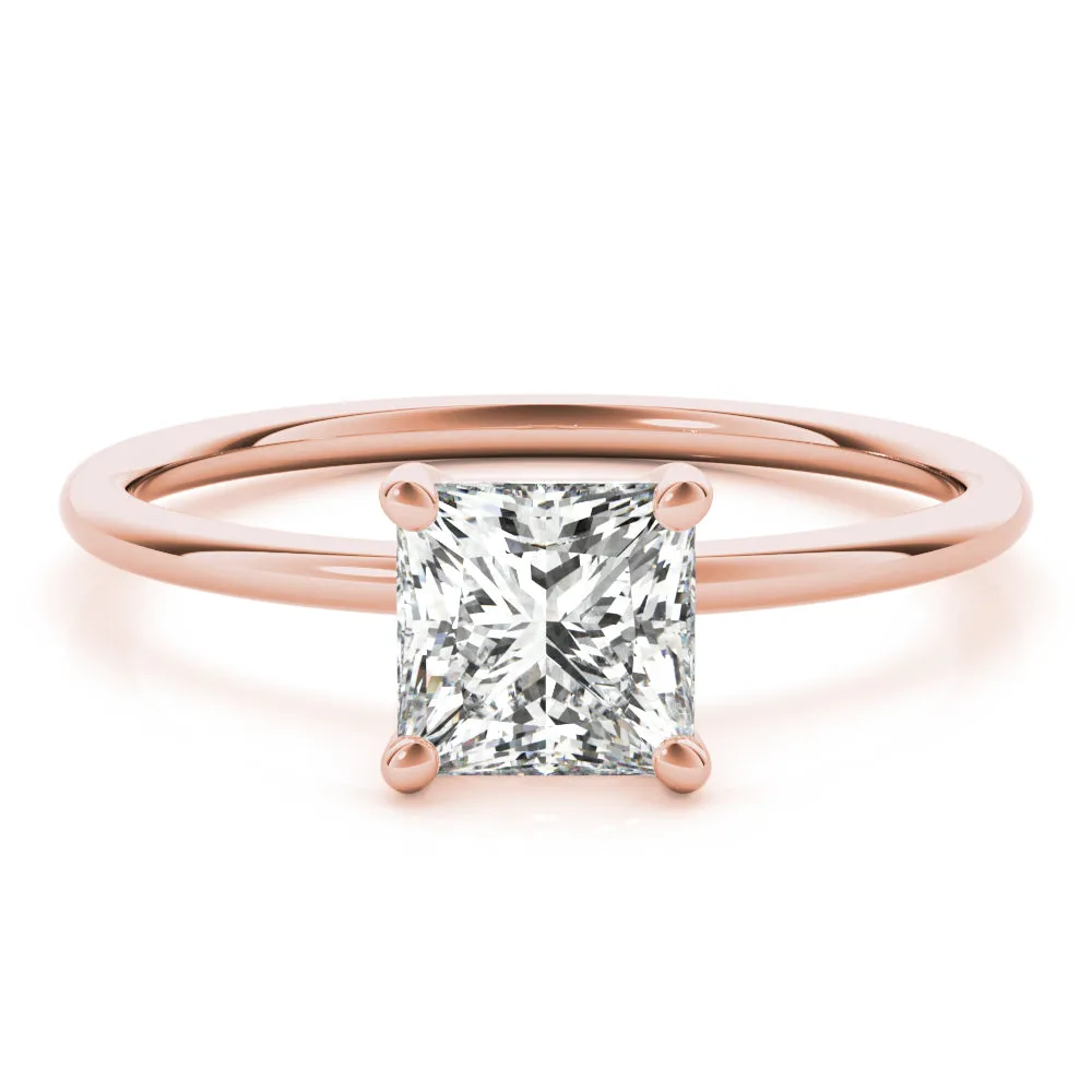 2 ctw Princess Lab Grown Certified Diamond Solitaire Engagement Ring