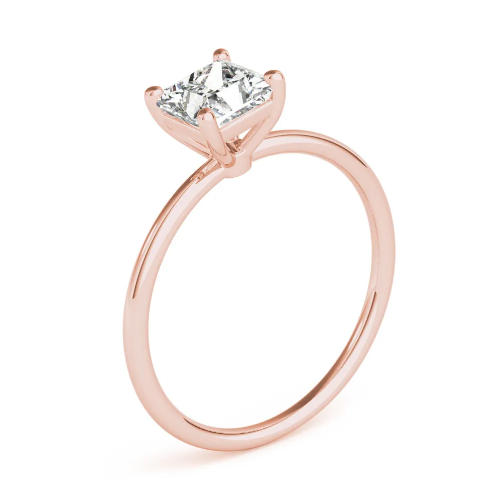 2 ctw Princess Lab Grown Certified Diamond Solitaire Engagement Ring