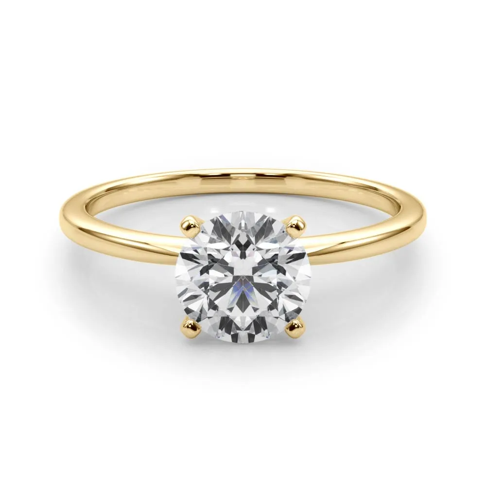 2 ctw Round Lab Grown Certified Diamond Solitaire Engagement Ring
