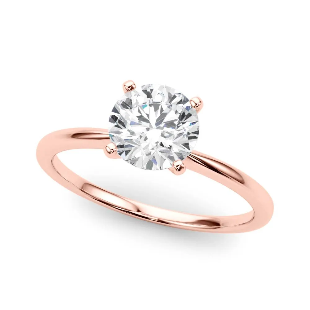 2 ctw Round Lab Grown Certified Diamond Solitaire Engagement Ring