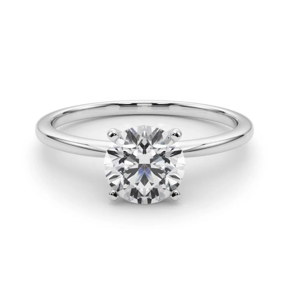 2 ctw Round Lab Grown Certified Diamond Solitaire Engagement Ring