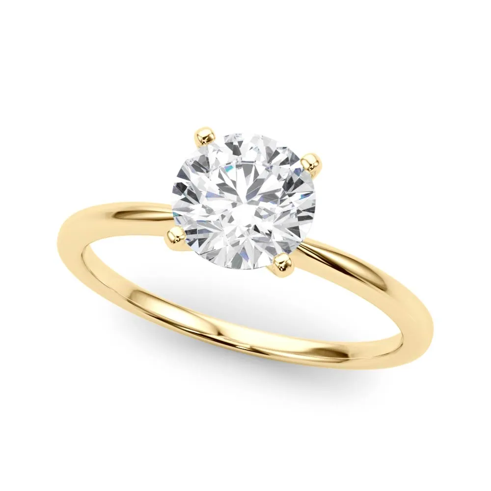 2 ctw Round Lab Grown Certified Diamond Solitaire Engagement Ring