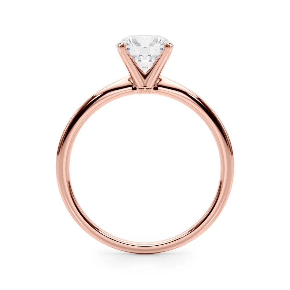 2 ctw Round Lab Grown Certified Diamond Solitaire Engagement Ring