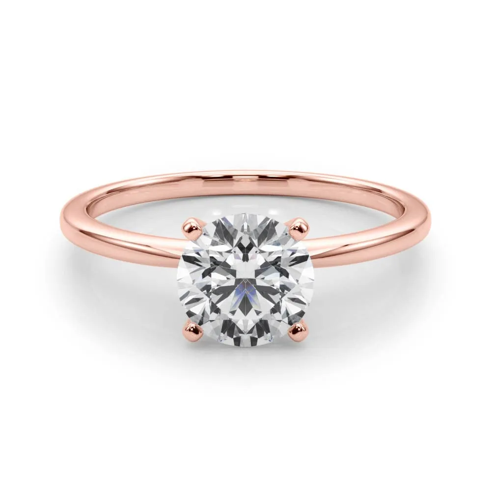 2 ctw Round Lab Grown Certified Diamond Solitaire Engagement Ring
