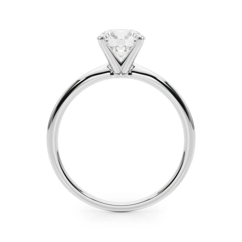 2 ctw Round Lab Grown Certified Diamond Solitaire Engagement Ring