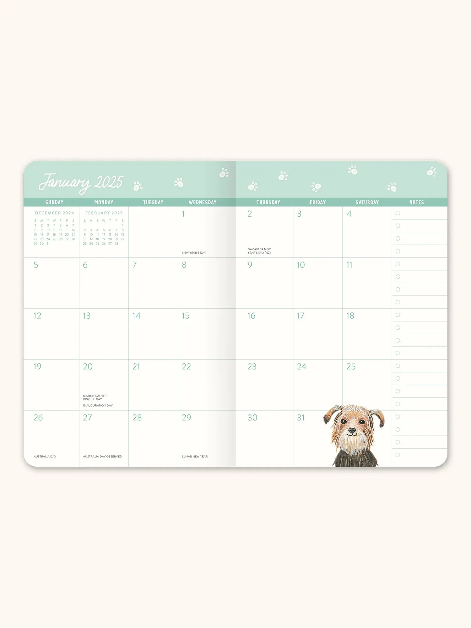 2025 Doggone Cute Monthly Pocket Planner