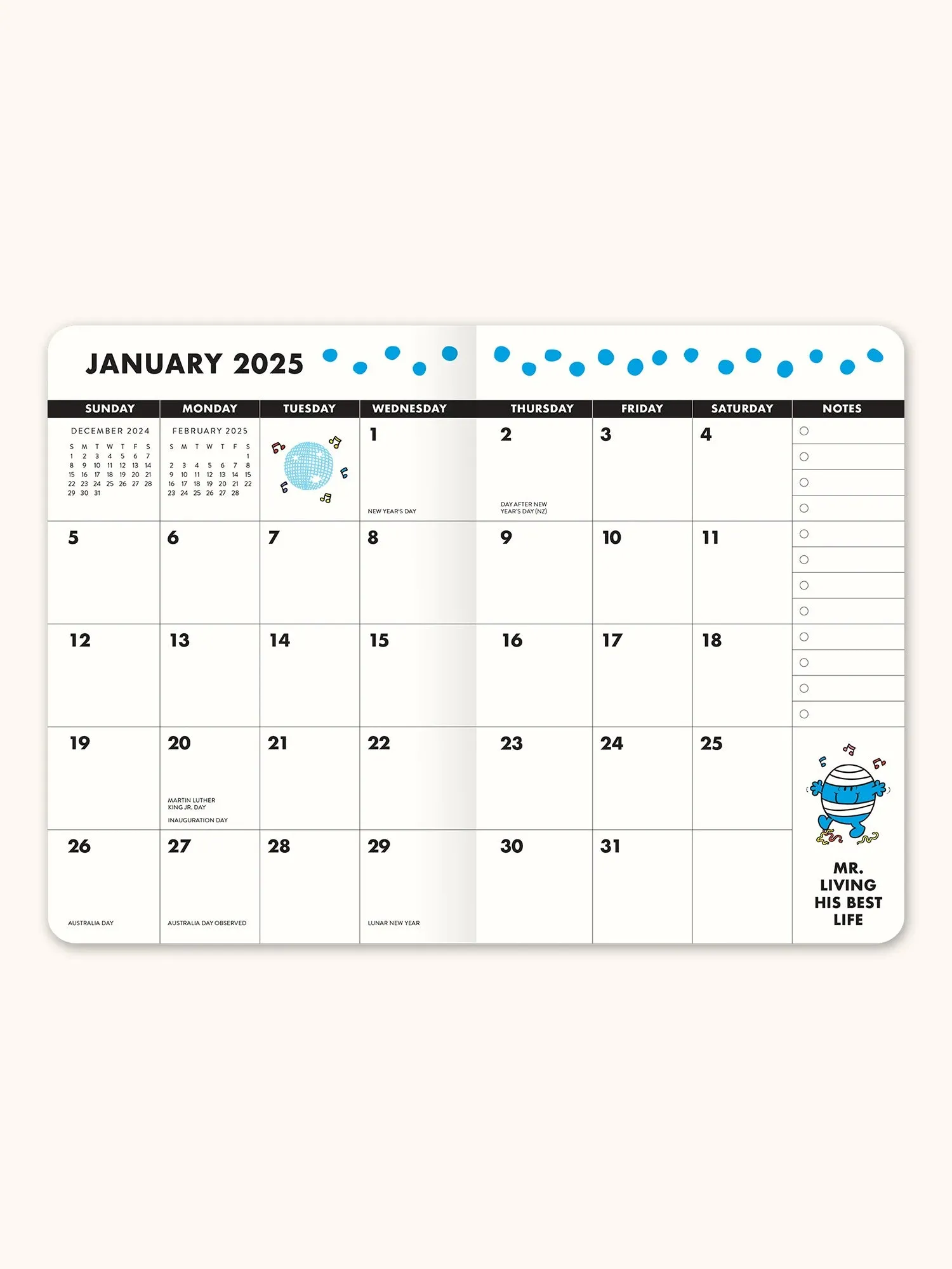 2025 Little Miss Punctual Monthly Pocket Planner