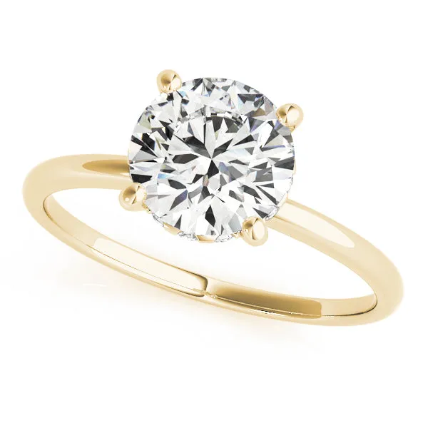 2.05 ctw Round Lab Grown Diamond Hidden Halo Engagement Ring