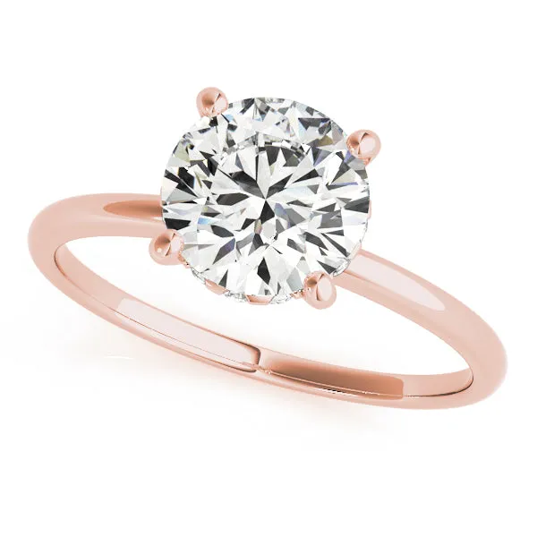 2.05 ctw Round Lab Grown Diamond Hidden Halo Engagement Ring