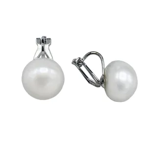320-01-CLIP | 12-14 MM CLIP-ON EARRINGS (WHITE)