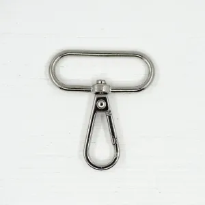 38mm Metal Snap Hooks  Silver