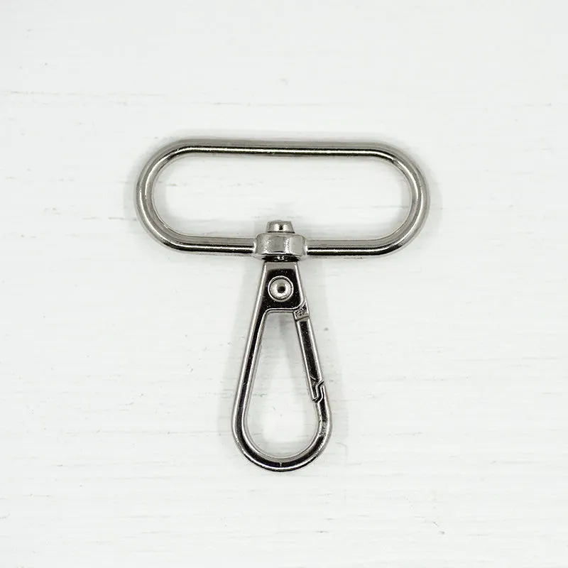 38mm Metal Snap Hooks  Silver