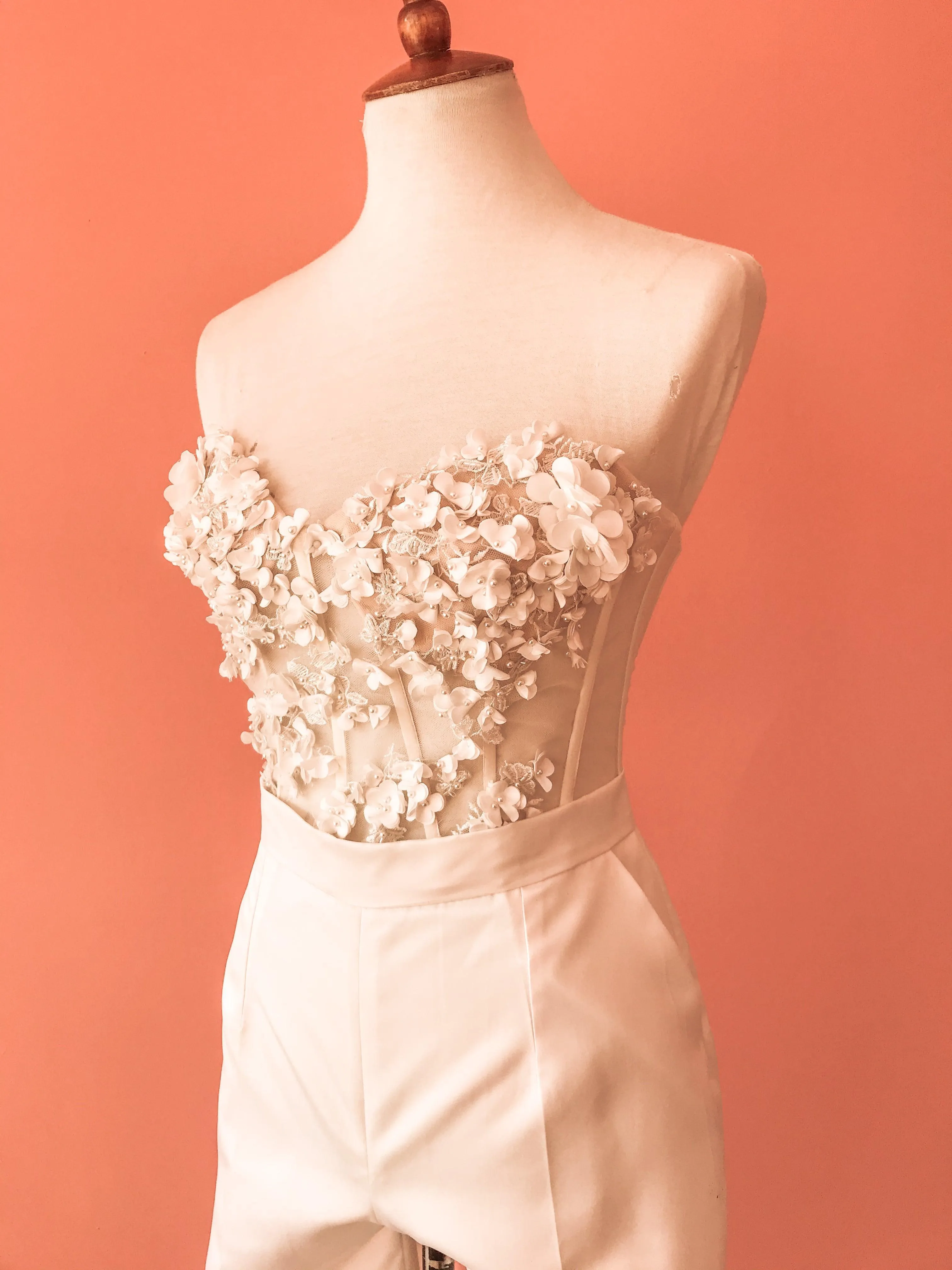3D Flower Bustier