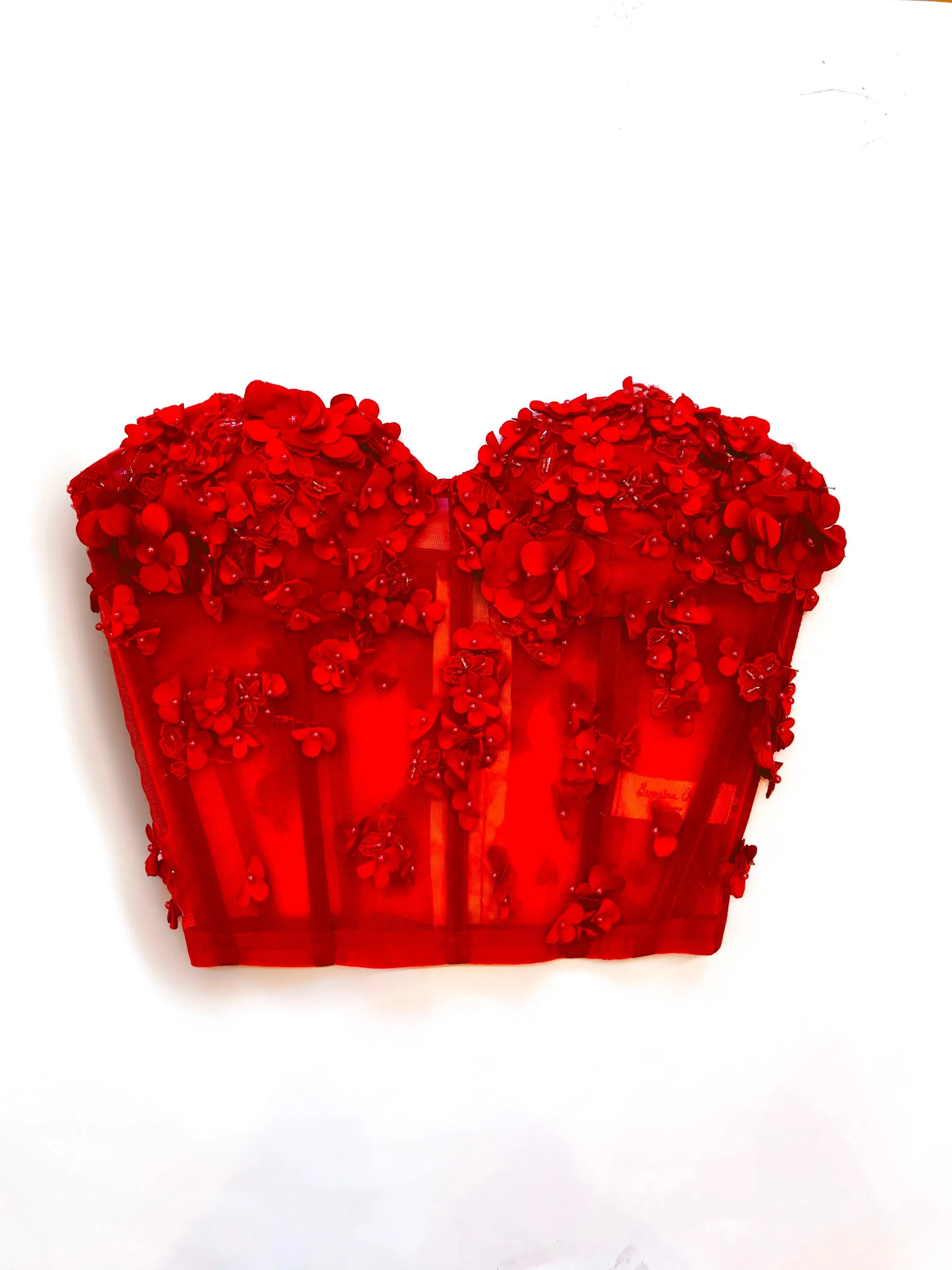 3D Flower Bustier