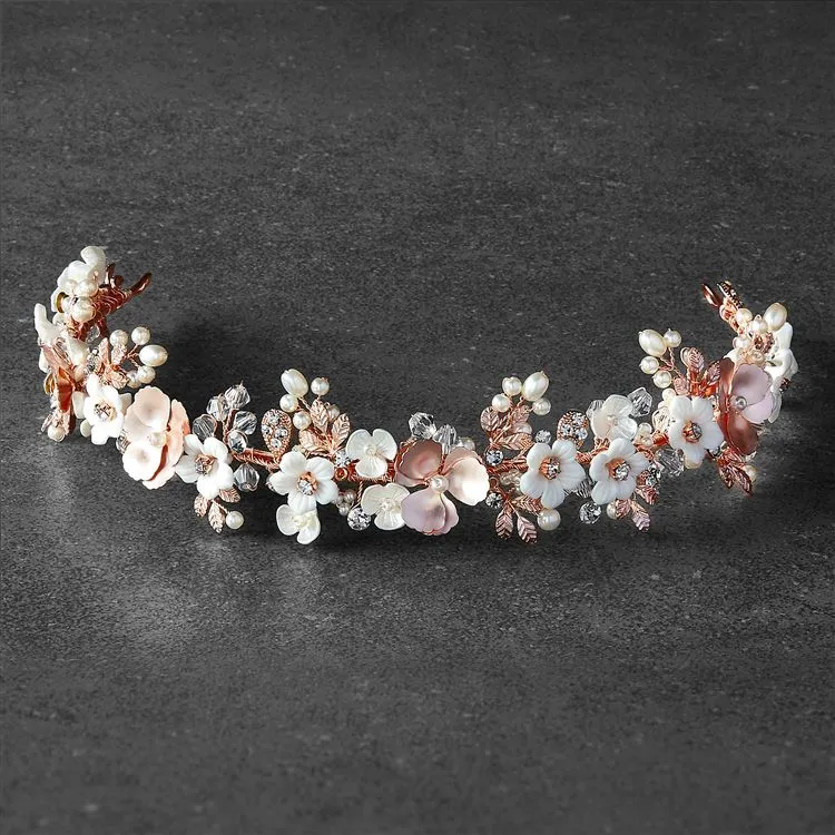 4633T-I-LRG Flowers and Freshwater Pearls
