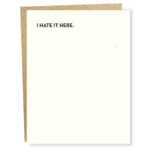 #882 Hate It Card