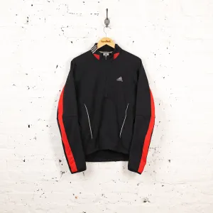 Adidas 1/4 Zip Tracksuit Top Jacket - Black - M