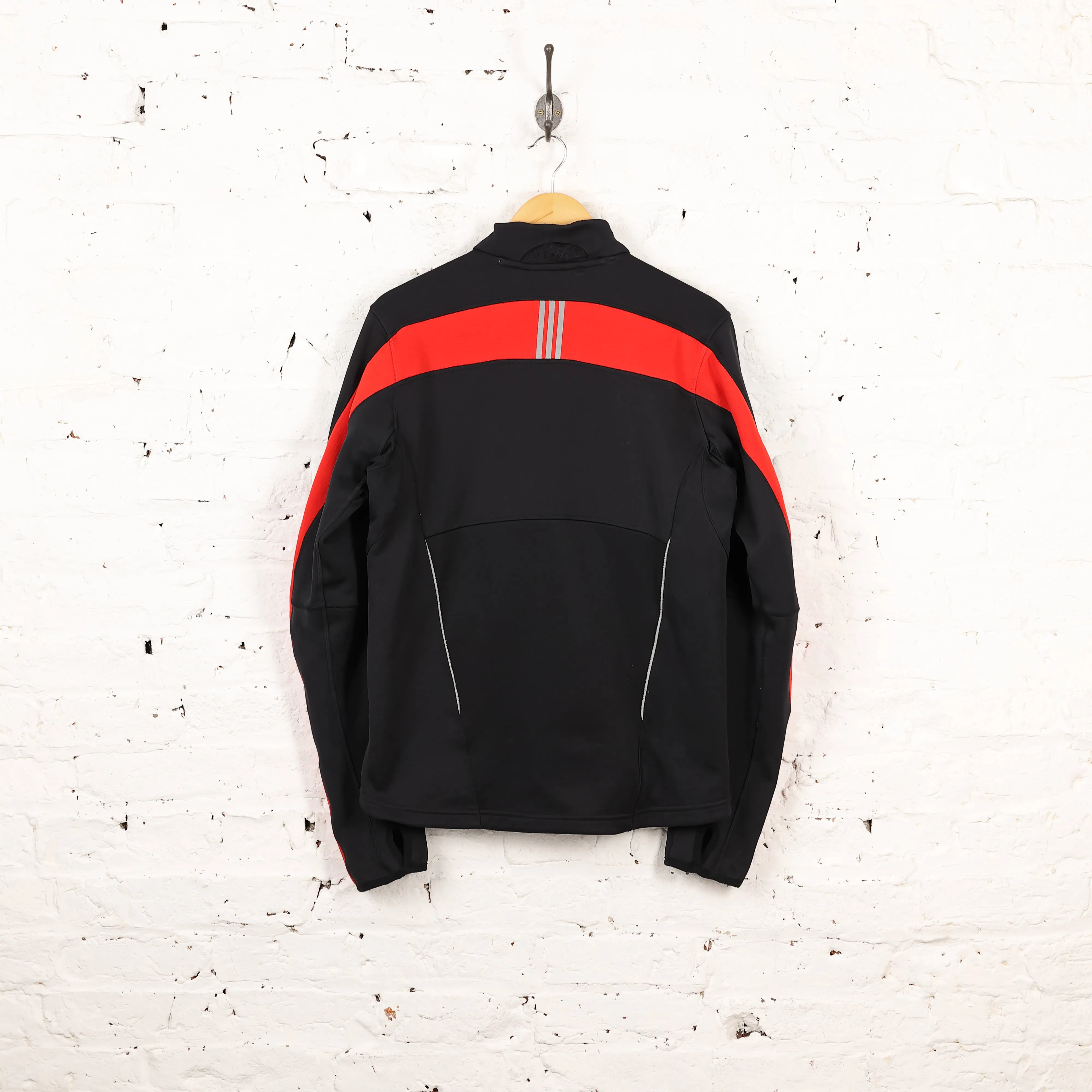 Adidas 1/4 Zip Tracksuit Top Jacket - Black - M
