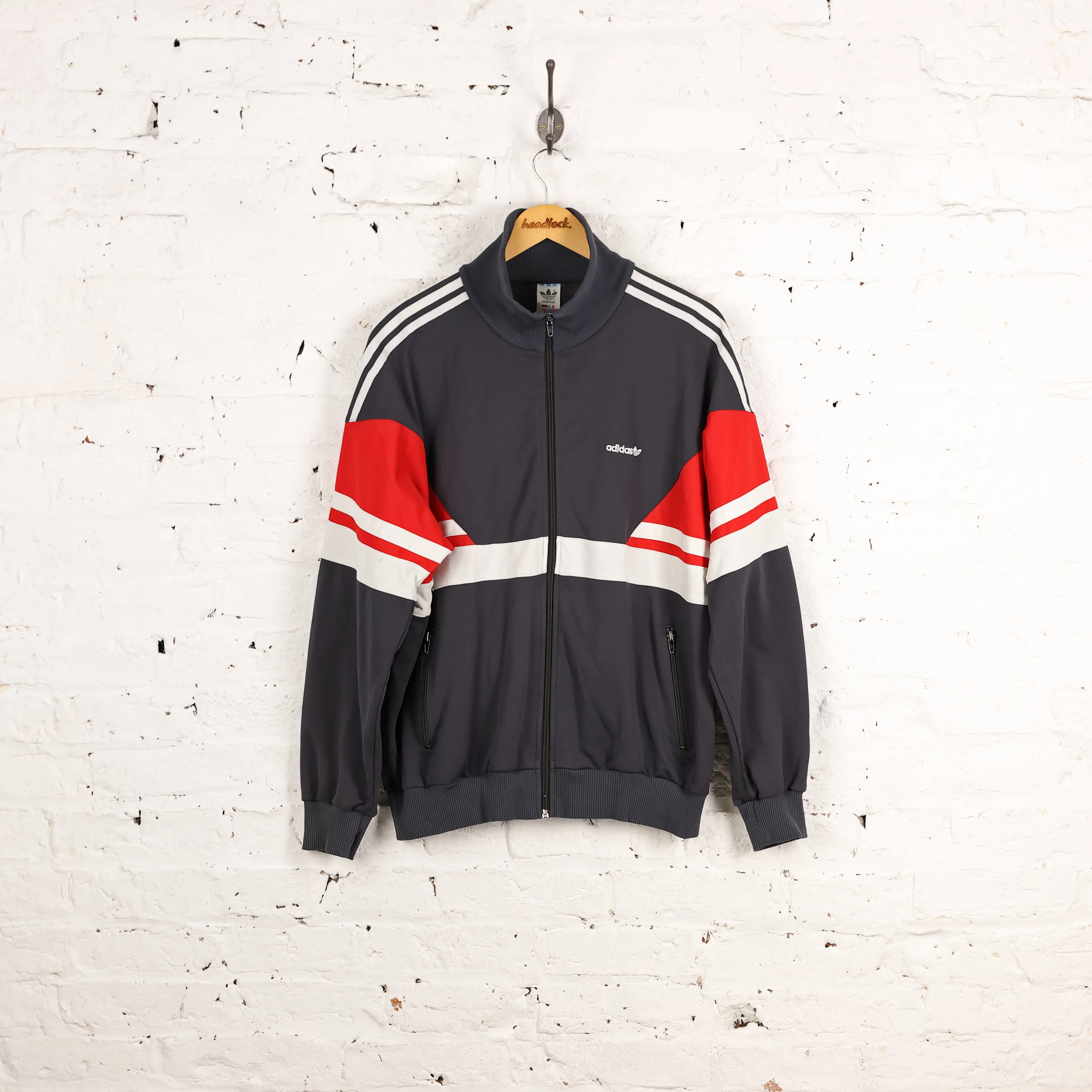 Adidas 80s Tracksuit Top Jacket - Grey - L