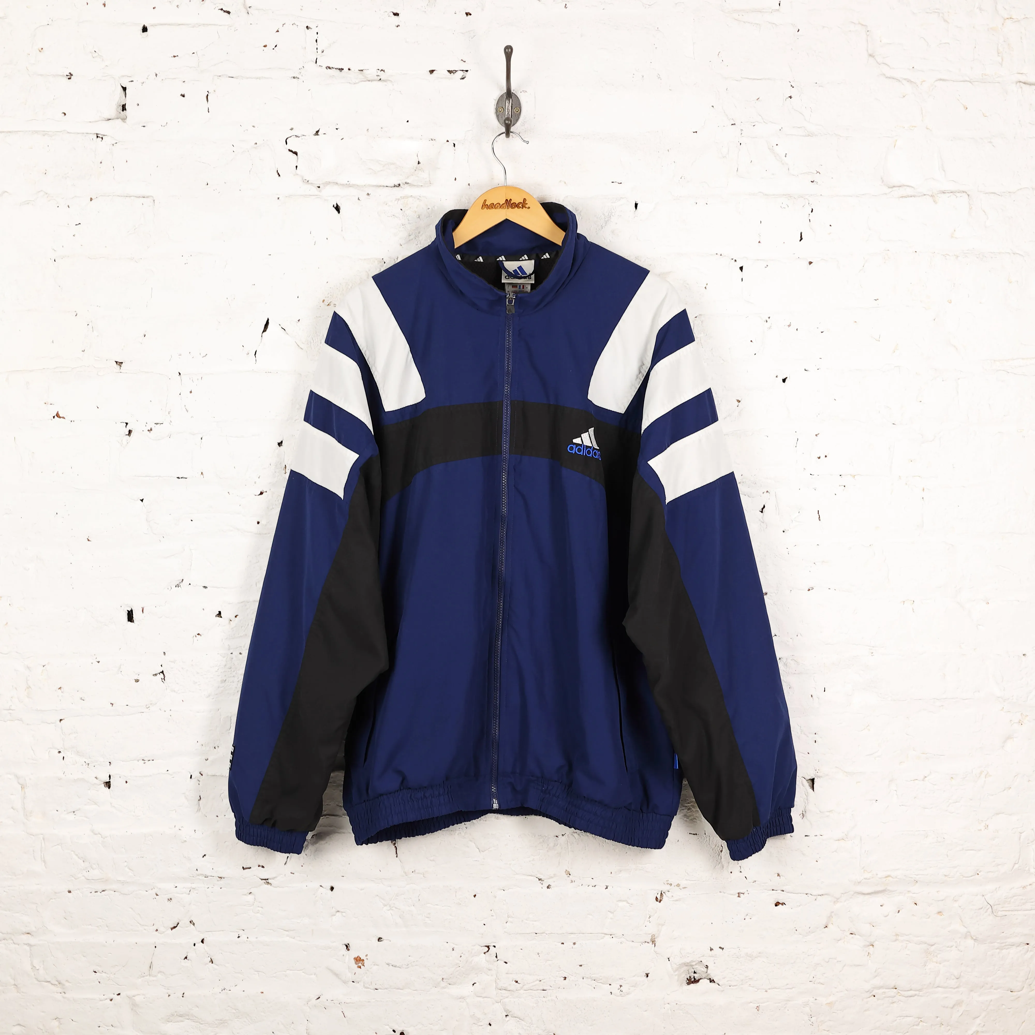 Adidas 90s Shell Tracksuit Top Jacket - Blue - XL