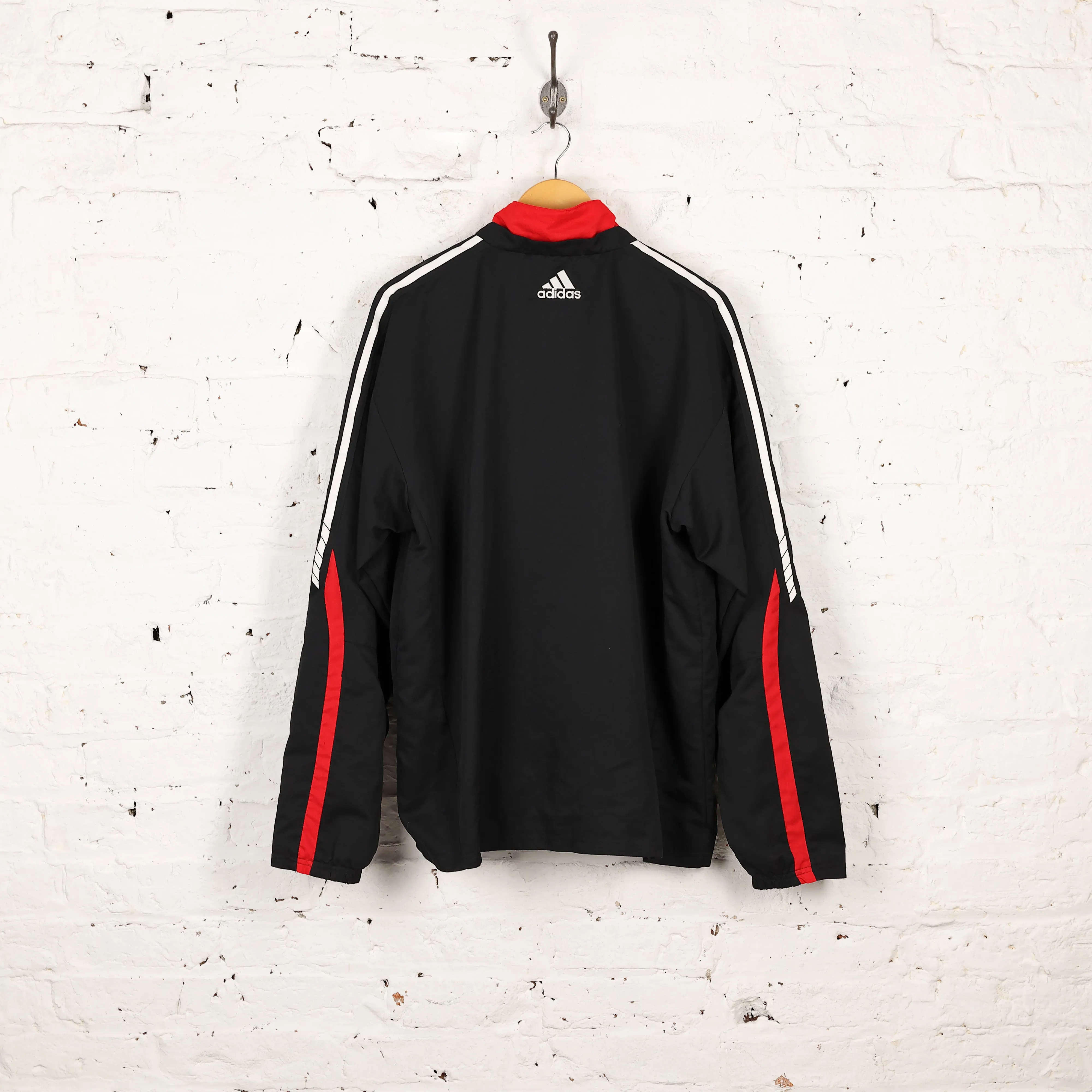 Adidas AC Milan Champions League Tracksuit Top Jacket - Black - L