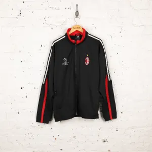Adidas AC Milan Champions League Tracksuit Top Jacket - Black - L