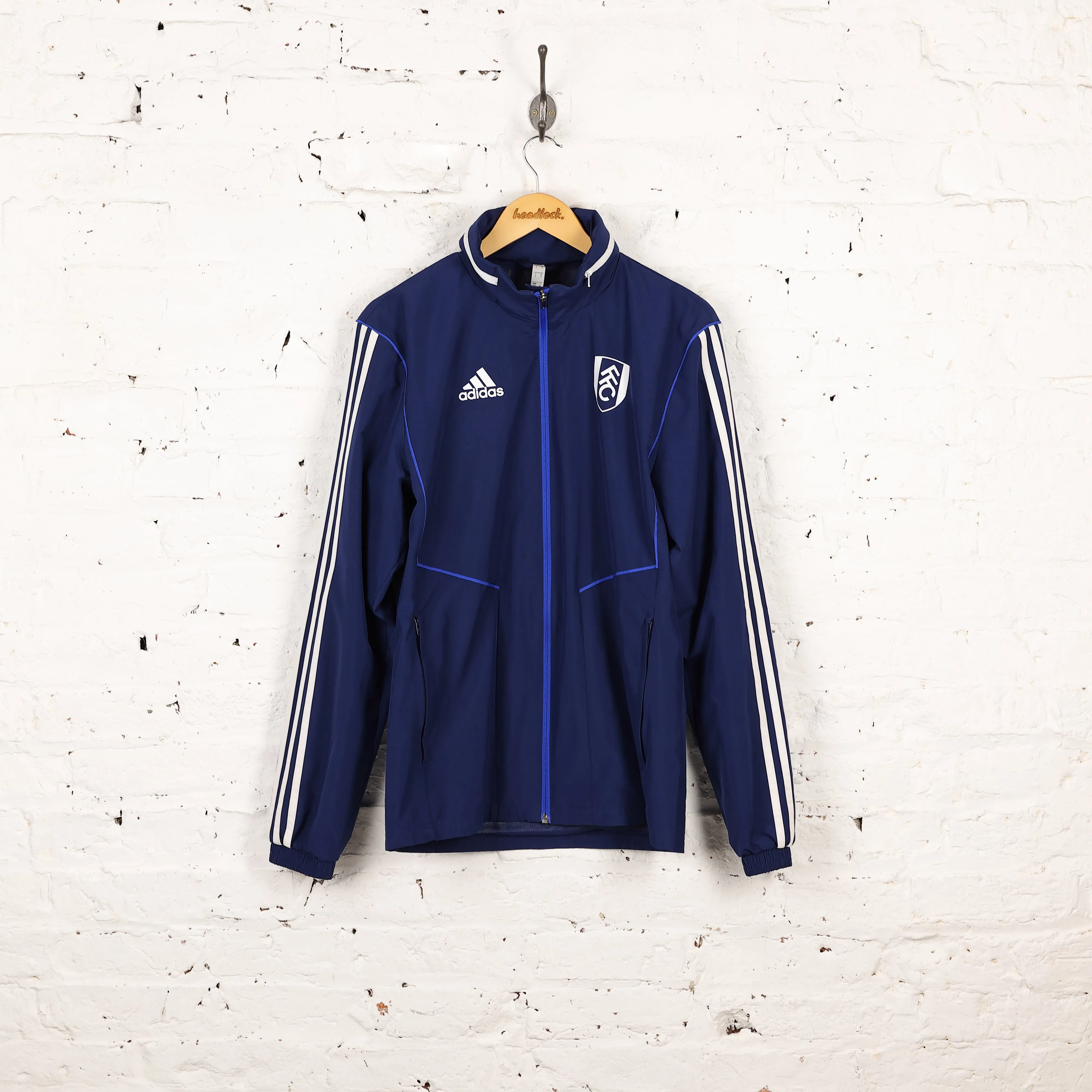 Adidas Fulham Tracksuit Top Jacket - Blue - S