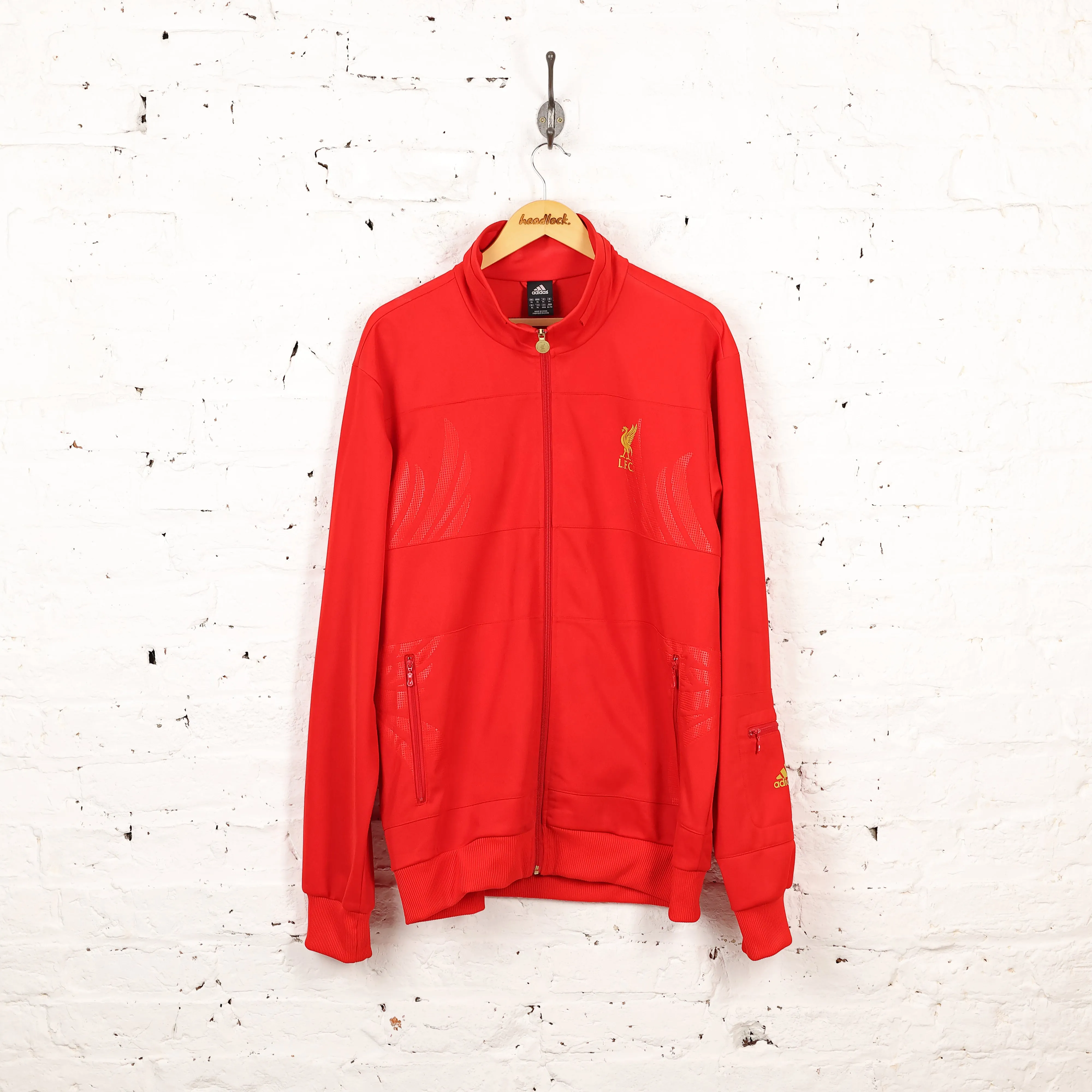 Adidas Liverpool Tracksuit Top Jacket - Red - XL