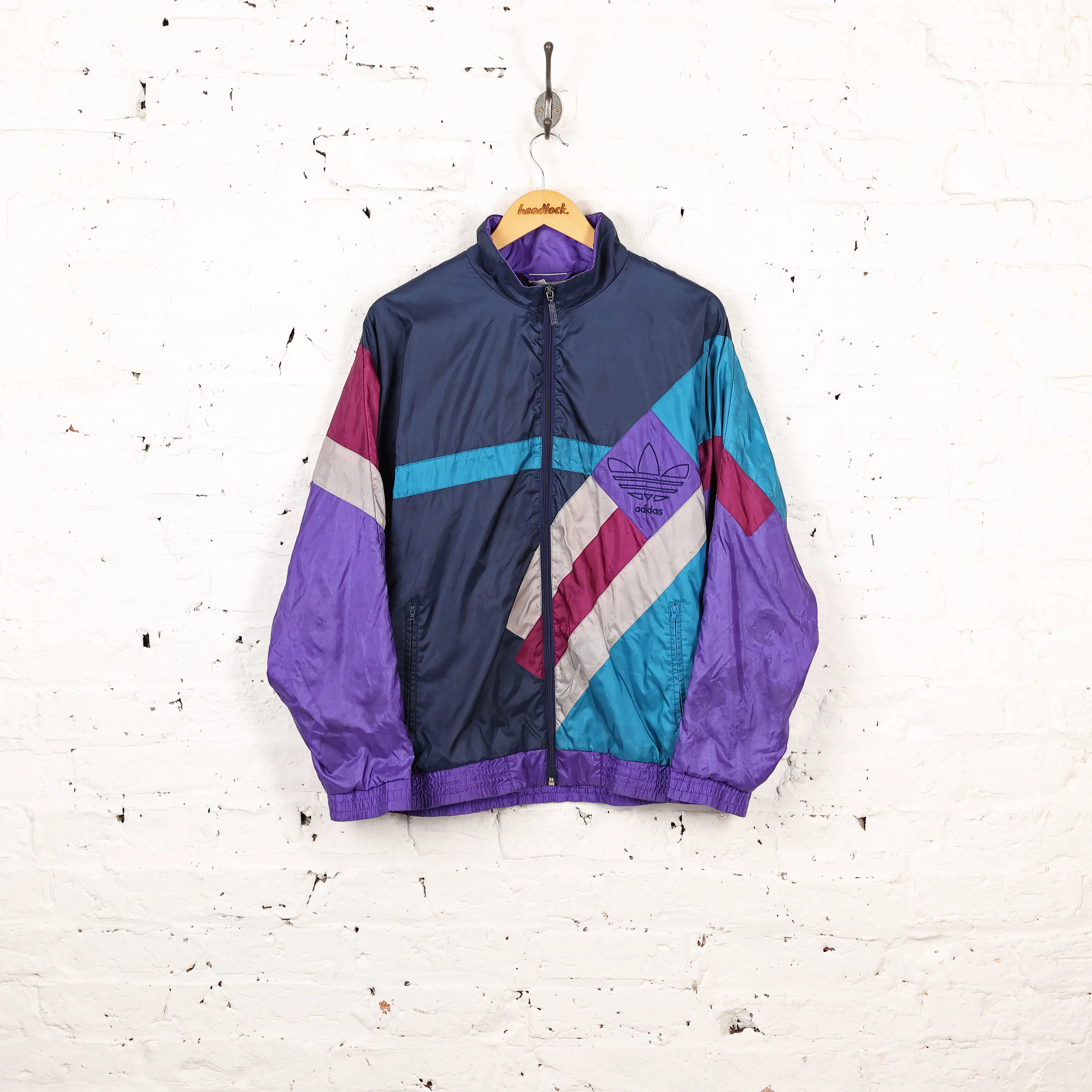Adidas Shell Tracksuit Top Jacket - Purple - L