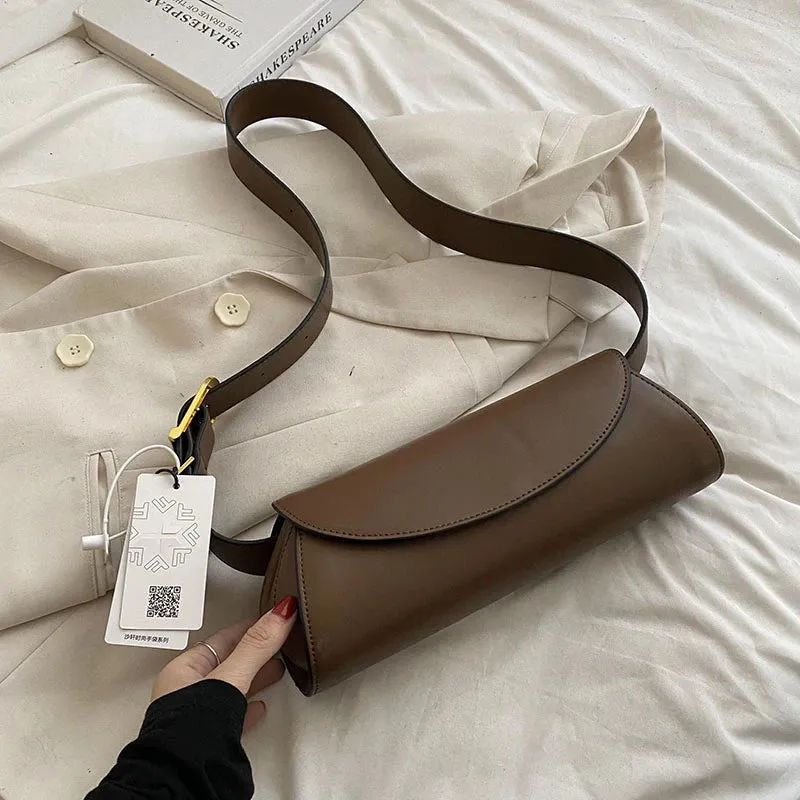 Adjustable Wide Strap Shoulder Bag for Women