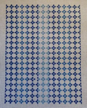 AF45 Blue Medallion Envelope Clutch