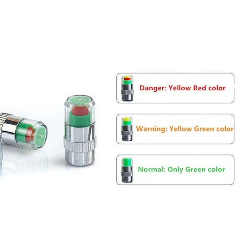 Alert Monitor Tire Pressure Gauge Cap