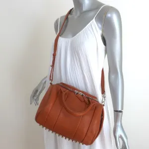 Alexander Wang Rockie Crossbody Bag Brown Grained Leather