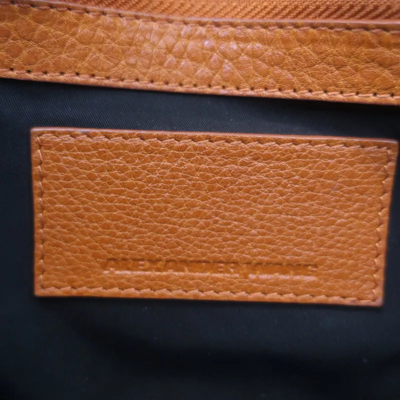Alexander Wang Rockie Crossbody Bag Brown Grained Leather