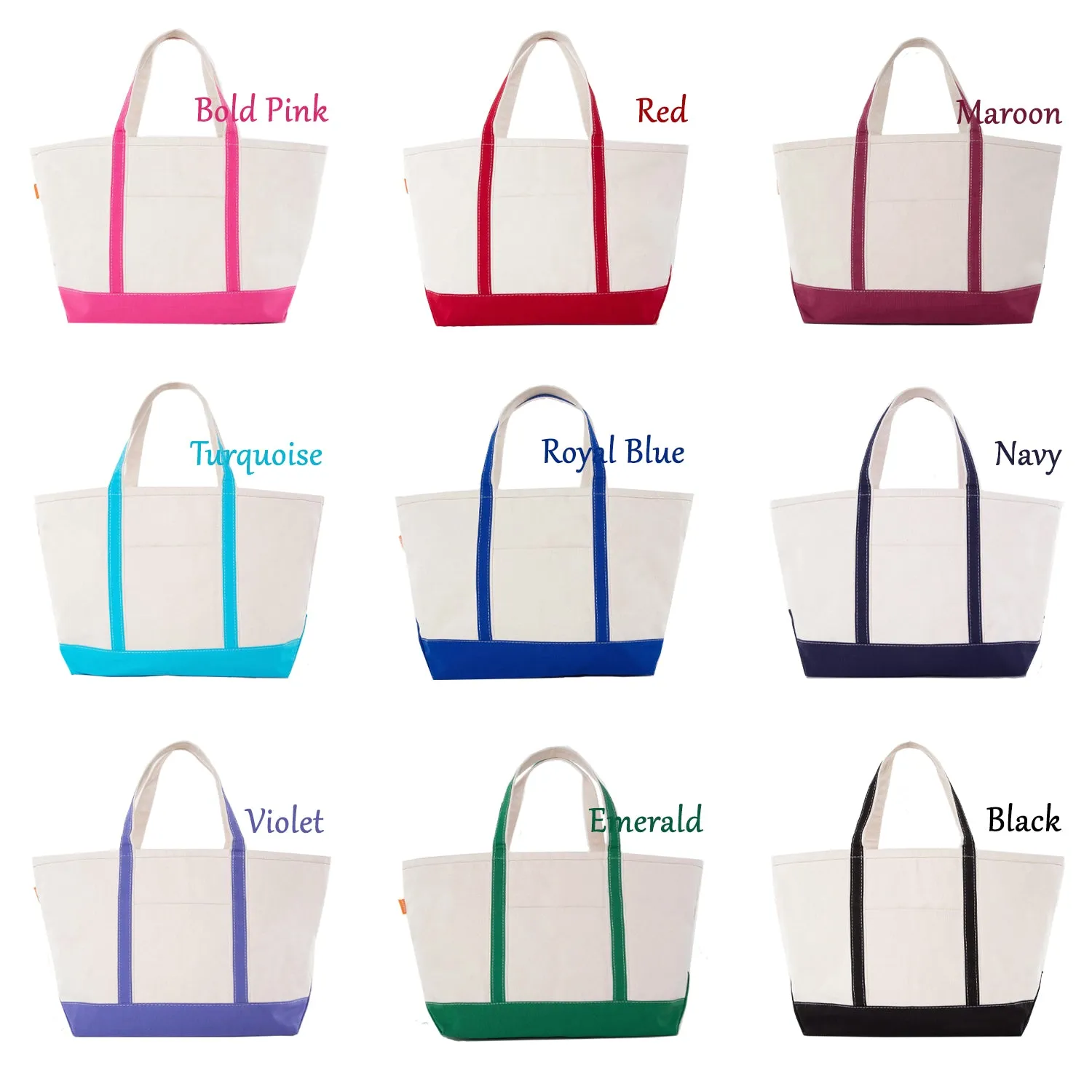 Alpha Sigma Alpha Large Canvas Tote Bag