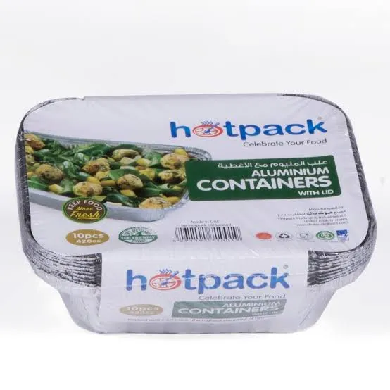 Alu, Food Container with Lid - ( Hotpack )