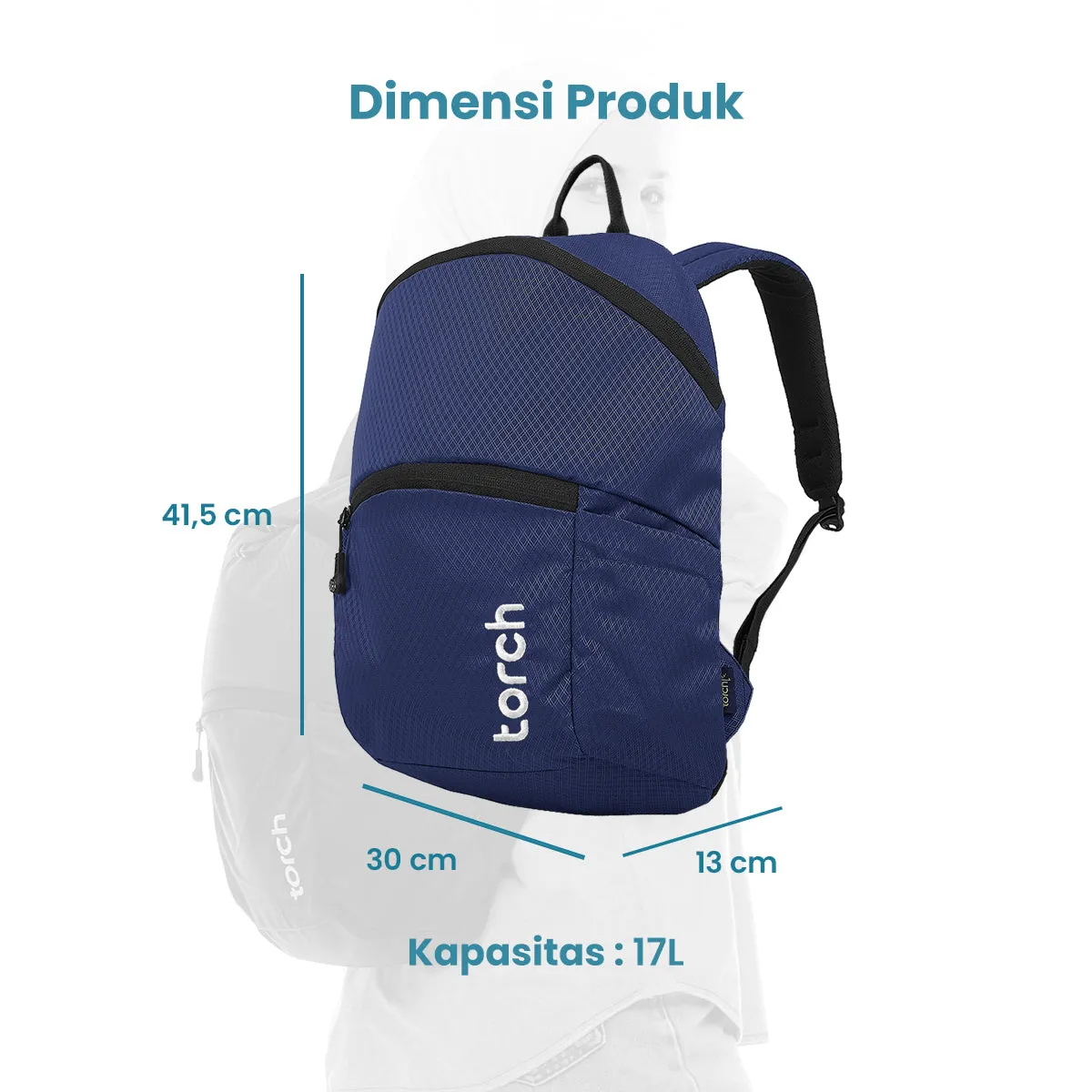Amurio Tas Ransel Sekolah Torch 19L