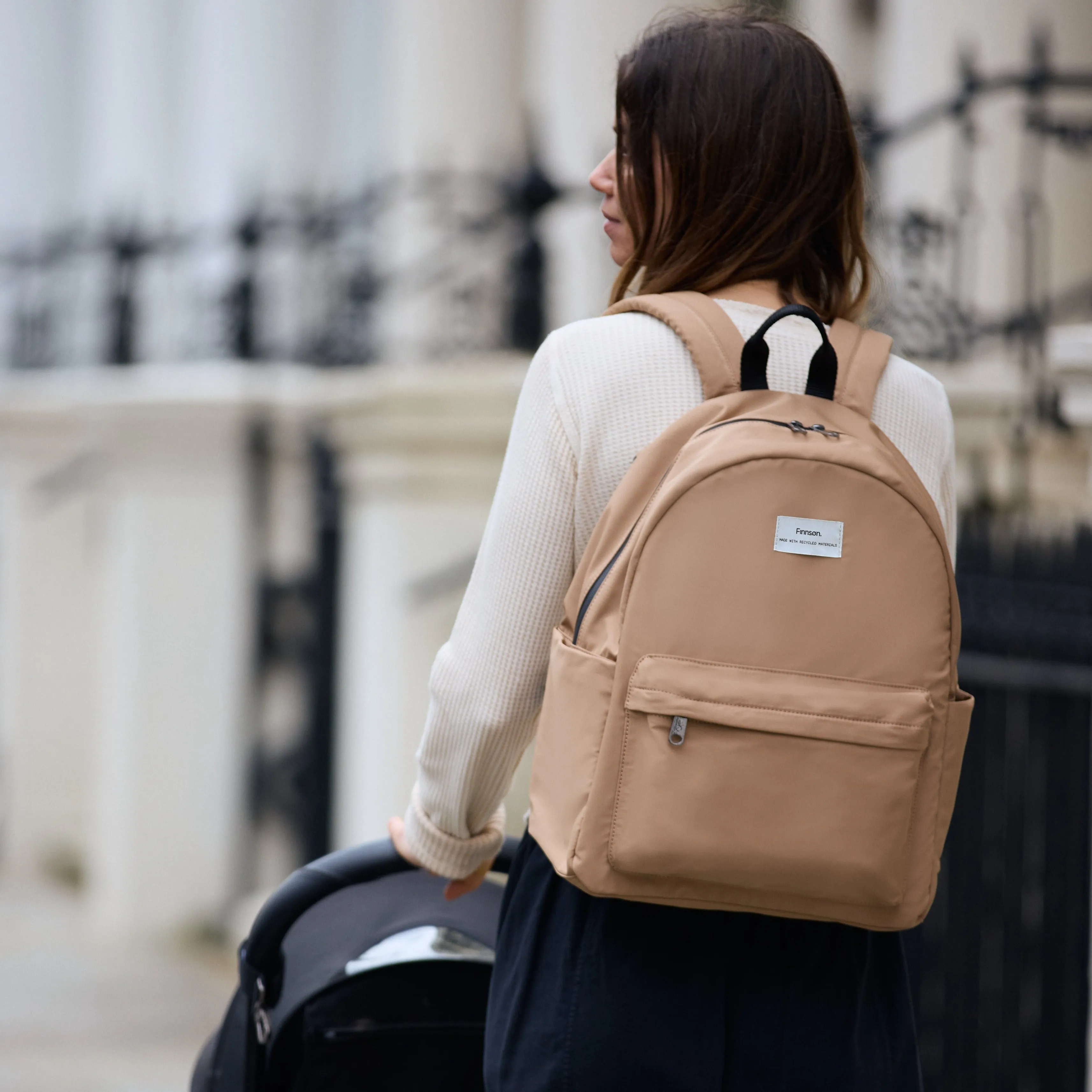 Ana Eco Baby Change Backpack   Quilted Change Mat (Camel)