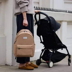 Ana Eco Baby Change Backpack   Quilted Change Mat (Camel)