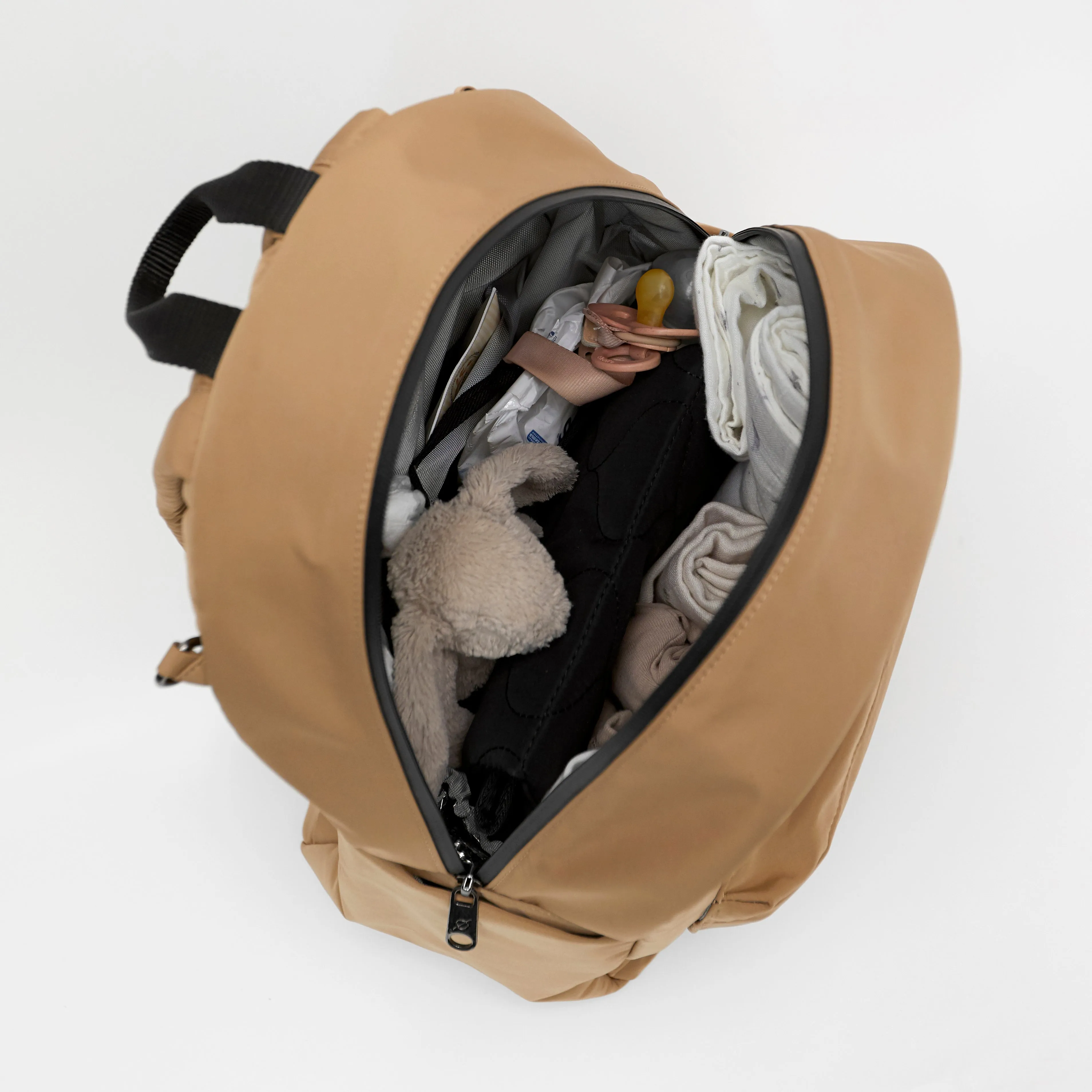 Ana Eco Baby Change Backpack   Quilted Change Mat (Camel)