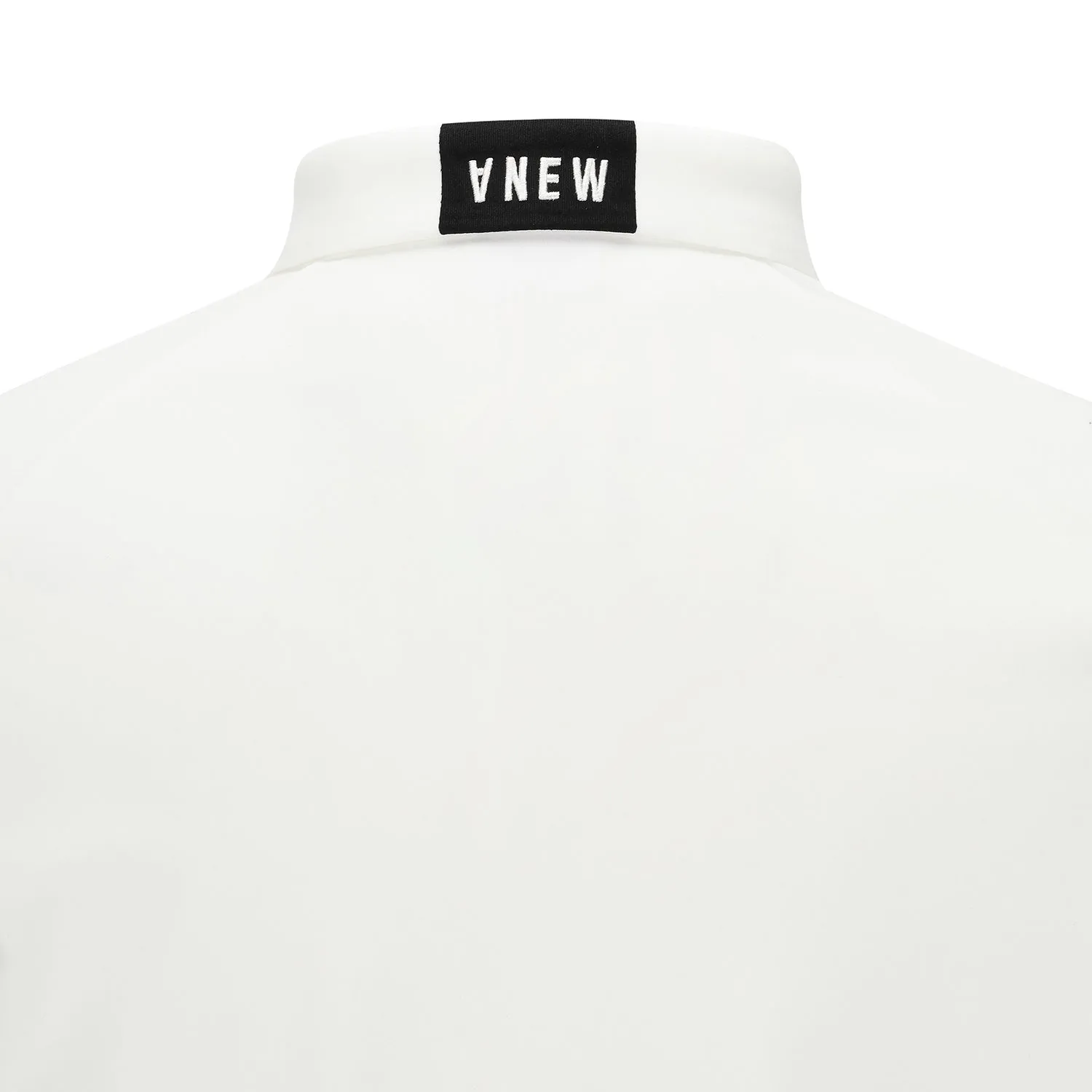 ANEW Golf Men's Collar Back Point L/TS - Ivory