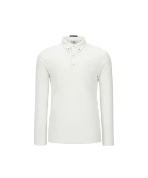 ANEW Golf Men's Collar Back Point L/TS - Ivory