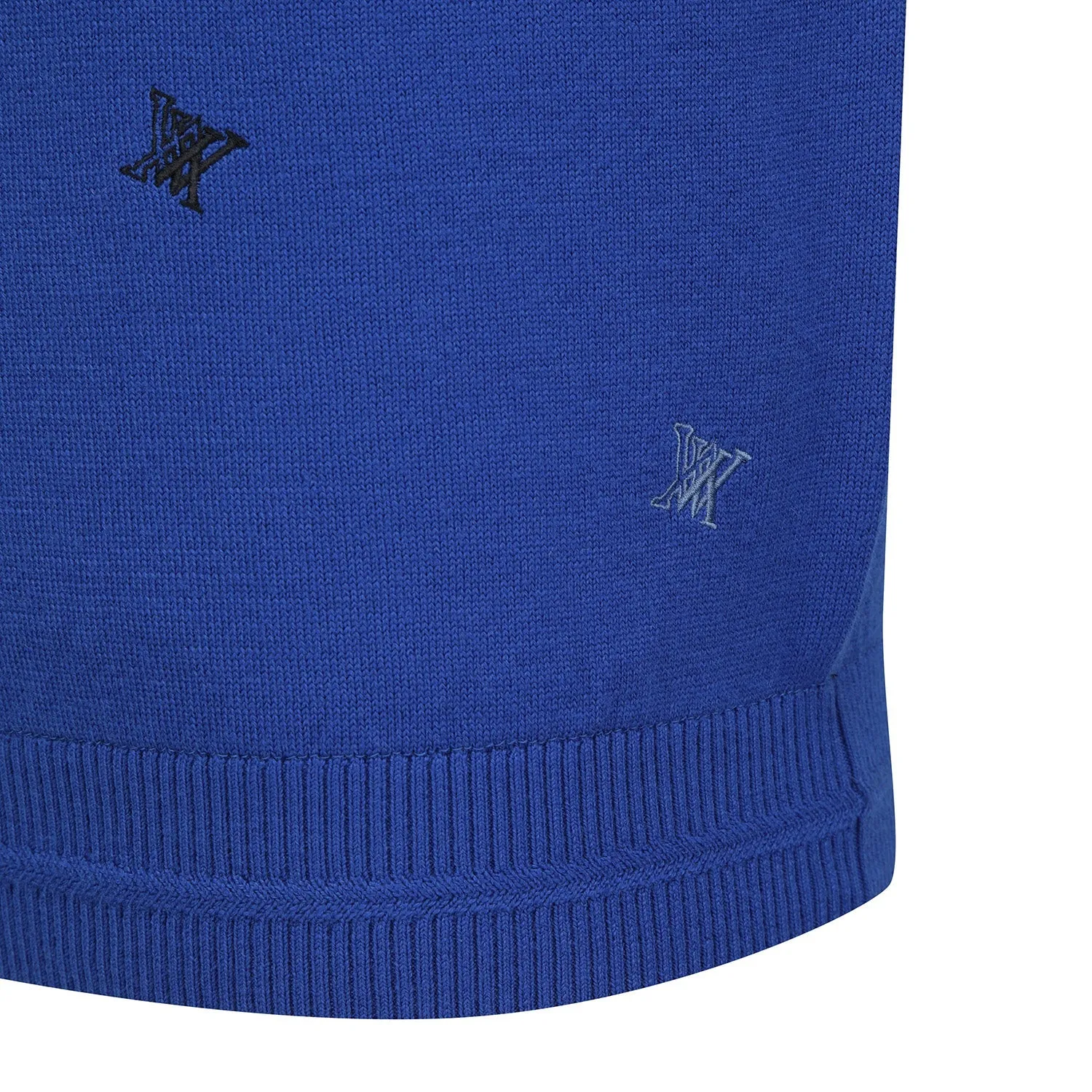 ANEW Golf Men's Logo Pattern Wind Block Pullover - Royal Blue